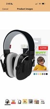 Alpine Muffy Kids - Hearing Protection - CE  ANSI Certified - Adjustable Black