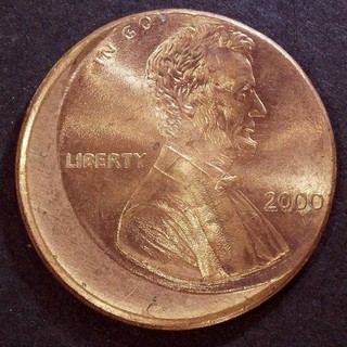 (( ERROR )) 2000 Off Center Lincoln Memorial Penny (( RD )) COINS 0727 02