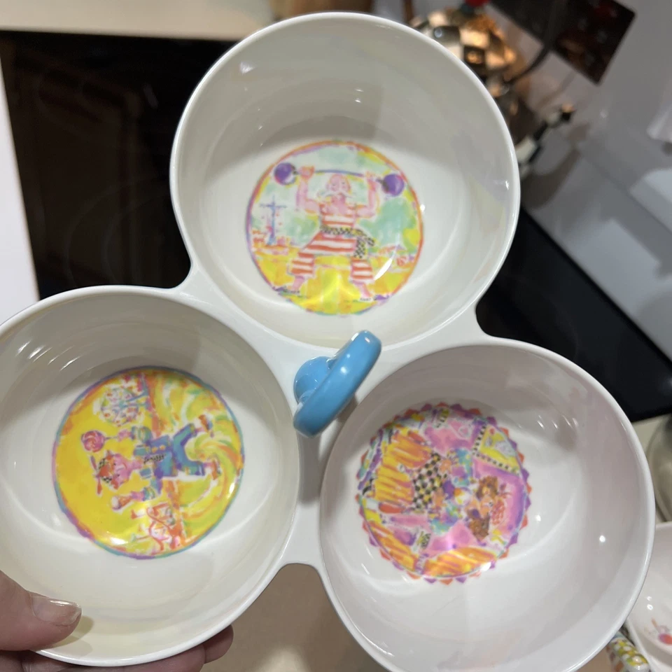 MacKenzie-Childs SEASIDE Melamina Helado Fiesta Set - 9 piezas Foto 2 de 4