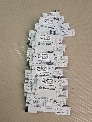 Lot Of 7 ALLEN BRADLEY 700 HLS2Z24 Control Module 700 TBS24 Base 700 TBR24 Relay
