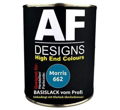 250ML Autolack für Morris 662 Henley Blue Basislack spritzfertig
