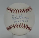 Don Larsen Signed/Inscribed OML Baseball New York Yankees MLB 209608