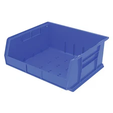 Akro-Mils 30250Blue Hang & Stack Storage Bin, 16-1/2 In W X 14-3/4 In L X 7 In