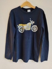 Mini Boden Langarm-Shirt Motorrad Biker Print-Motiv blau Gr. 9-10 J./ 134/140