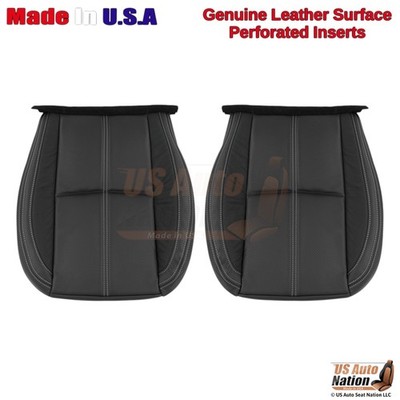 2017-2018 Fits Subaru Forester Touring Genuine Leather Front Bottom Covers Black