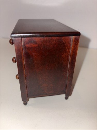 Antique Miniature Chest of Drawers Dresser Sheraton Pennsylvania Walnut 1820’s - Picture 6 of 18