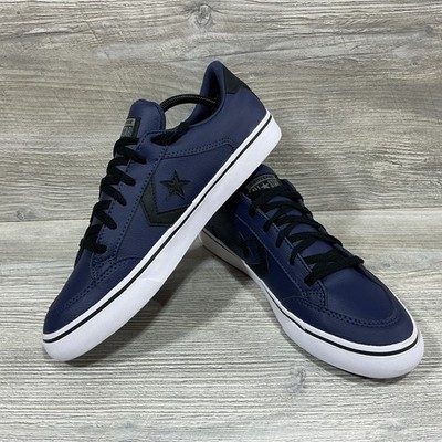 Converse Tobin Mens Blue Black Synthetic Leather Low Top Sneakers A05603C US 10
