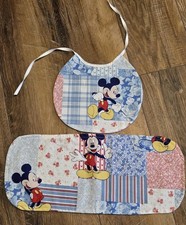 Mickey Mouse Bib and Burp Towel
