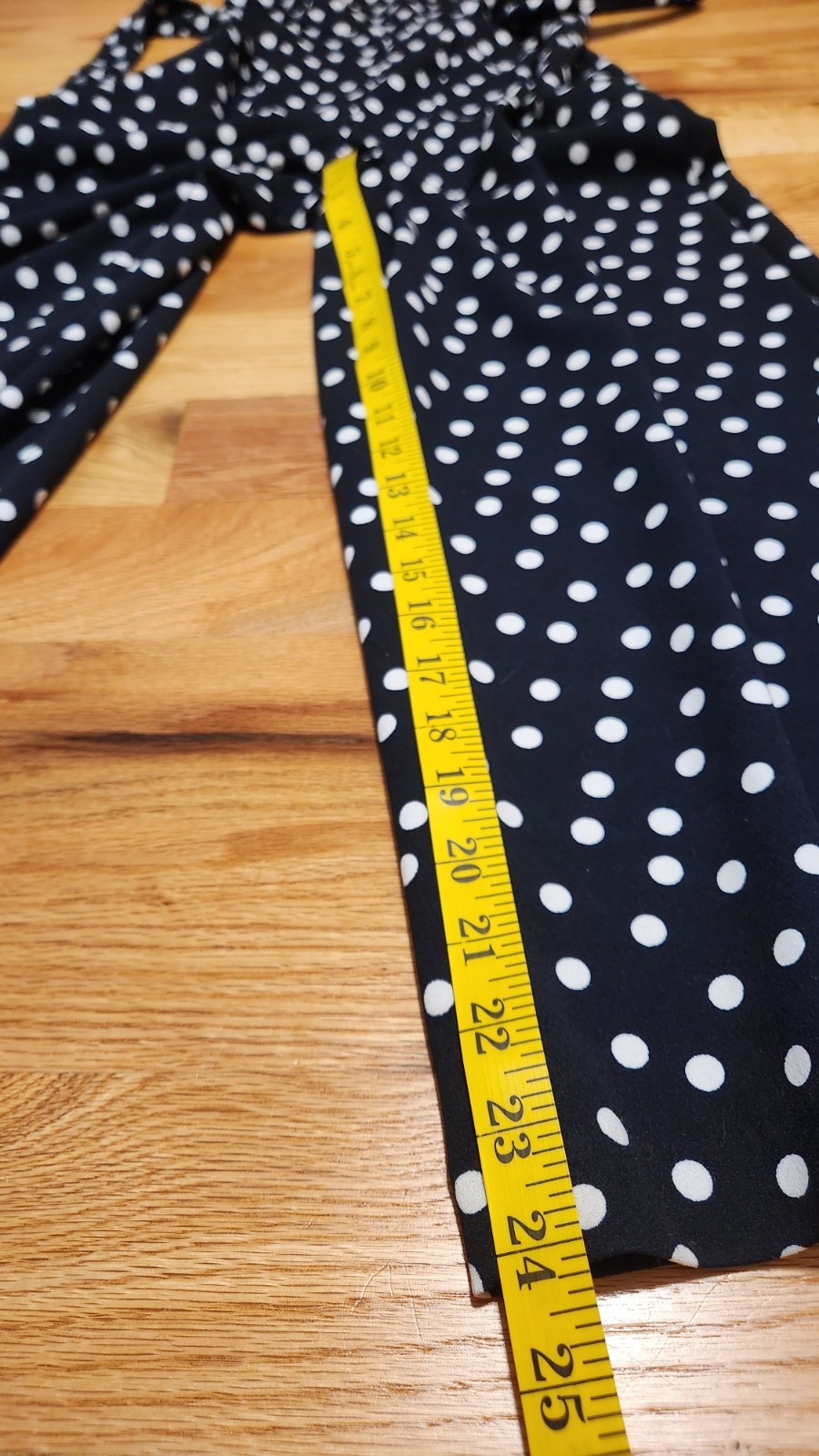 NWT Calvin Klein Women's Navy Polka Dot Jumpsuit Size 0 XS Wide Leg Cropped thumbnail 20