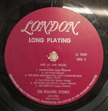 Out Of Our Heads (US) 1965 Mono Vinyl LP By The Rolling Stones (London-LL 3429)