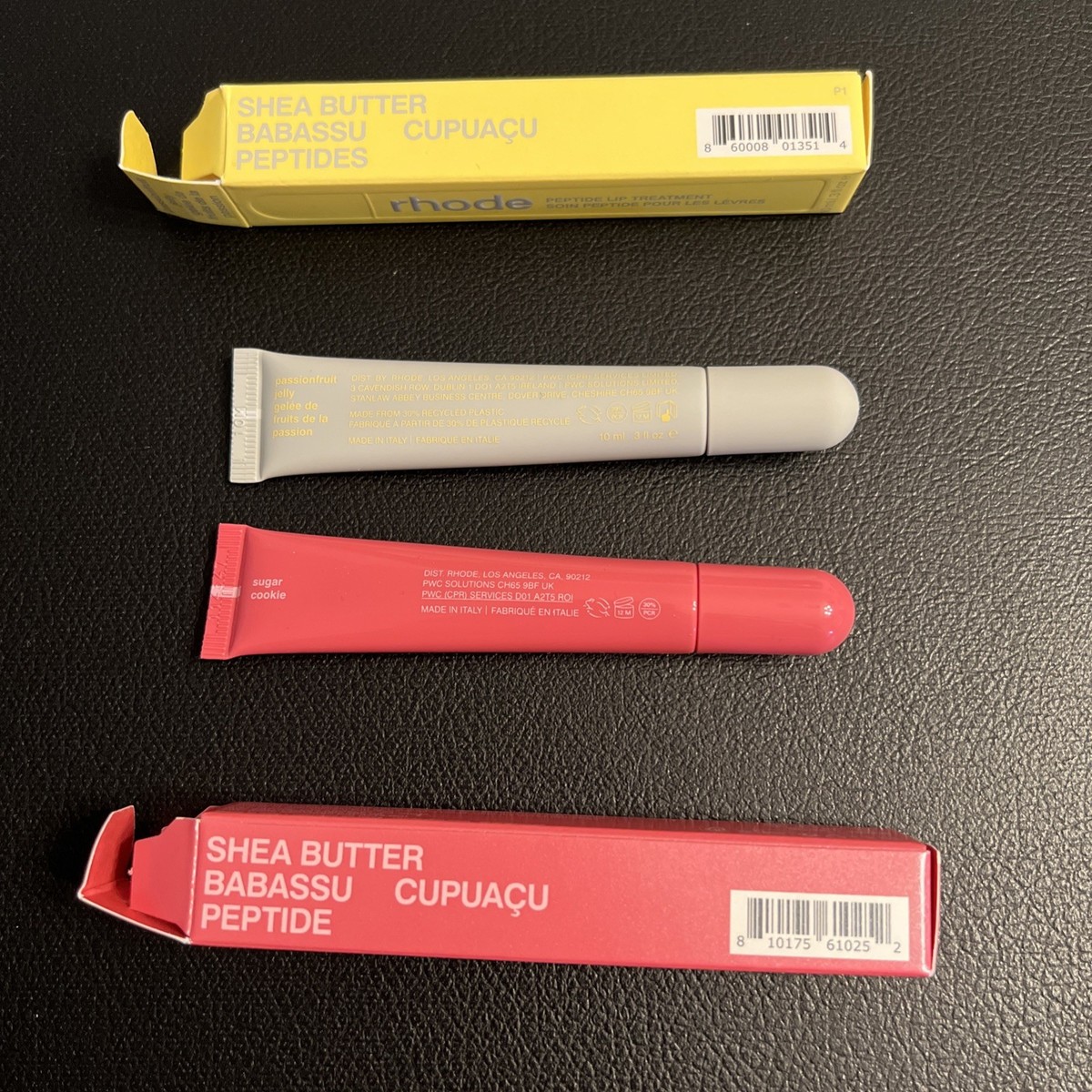 Rhode Passionfruit Jelly & Sugar Cookie Peptide Lip Tint Set