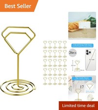 Gold Diamond-Shaped Place Card Holders - Perfect for Weddings  Parties