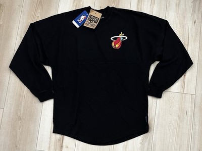 MIAMI HEAT COURT CULTURE MENS X-SMALL XS MASHUP FUEGITO BLACK PULLOVER BLACK NBA