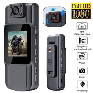 Caméra du corps HD 1080P 20 Caméscope horaire Mini Police 180° Vidéo DVR IR Cam de nuit