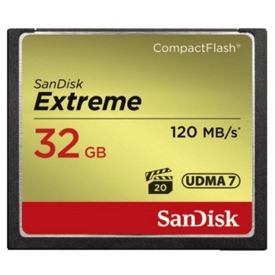 SANDISK Extreme, Compact Flash Speicherkarte, 32 GB, 120 MB/s