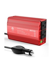 BESTEK Power Inverter DC 12V to AC 110V - 300W Car Plug Adapter Outlet with 4...