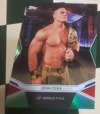WWE Topps John Cena Commemorative Collection 13th World Title Card/99