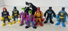 Lot Of 8 Imaginext Action Figure Fisher Price DC Super Friends Batman Villains