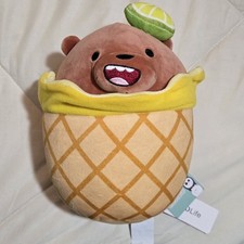 NWT Miniso We Bare Bears Pineapple Lime Grizz Plush 8-Inch 