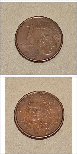 France One Euro Cent Coin - 2000 - Nice Detail - Picture 1 of 3