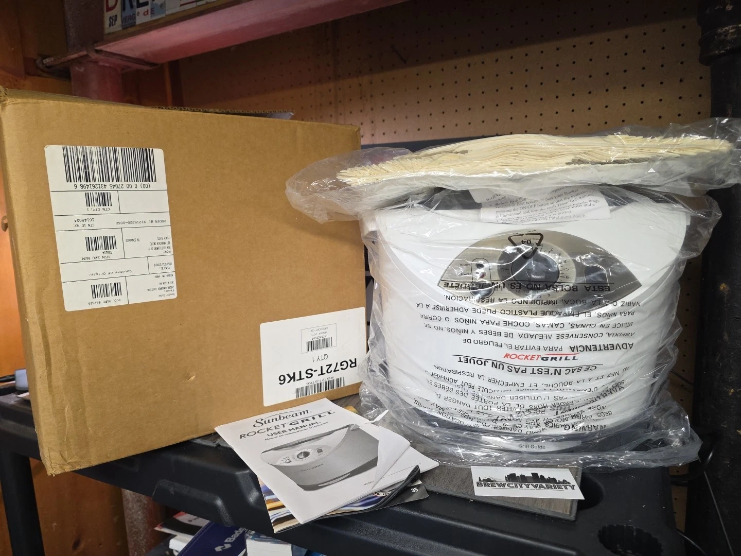 Sunbeam Rocket Grill RG24 Indoor Refill Parchment Bags Included New In Open Box