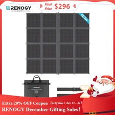 Renogy 400W Solar Panel Blanket Portable Solar Suitcase Foldable Solar Panel