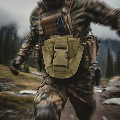 USMC M-67 Granatentasche coyote Braun MOLLE ILBE FILBE NSN 8465-01-558-5185