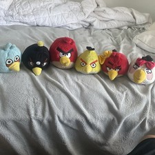 6 Angry Birds Plushies,yellow Bird From Hartz,no Sounds