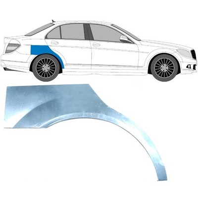 Für Mercedes C-Klasse W204 2007-2014 Radlauf reparatur blech Kotflügel Rechts