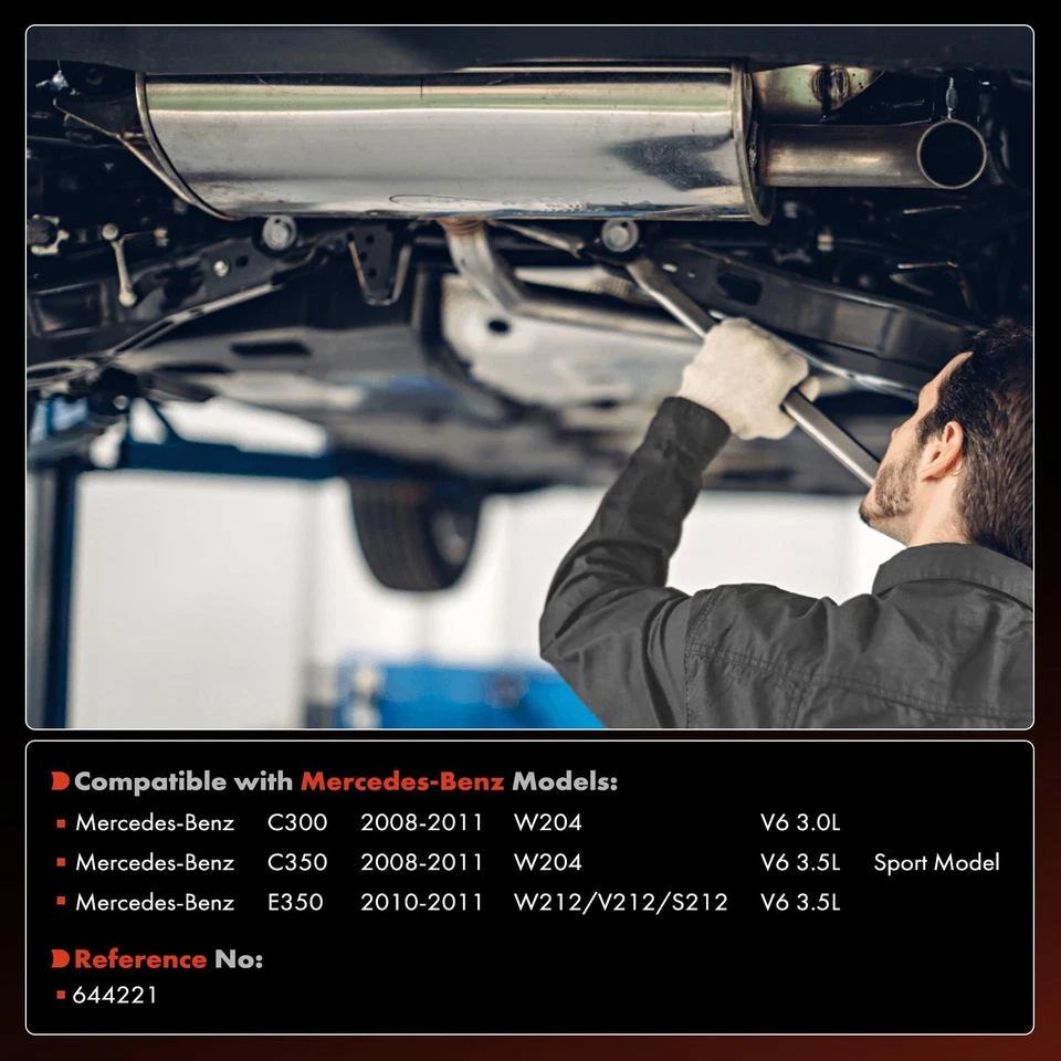 Convertidor catalítico conductor para Mercedes-Benz W204 C300 C350 2008-2011 W212 E350 Foto 2 de 4