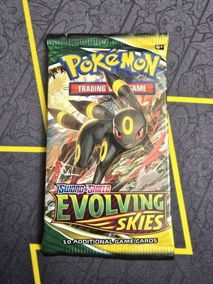 Evolving Skies Booster Pack - Umbreon Artwork - Neu & Sealed - Pokemon TCG