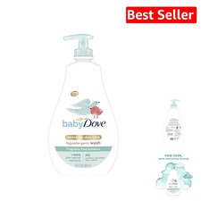 Gentle Fragrance-Free Baby Wash: 20oz Pack of 4 for Sensitive Skin Care