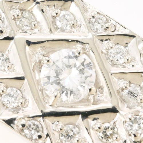 Platin 900 Ring 17 Japan Größe Diamant 0,40 ca.11,9 g kostenloser Versand gebraucht - Bild 2 von 9