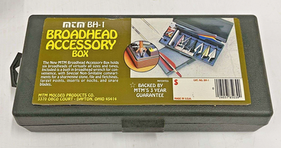 #ad MTM Molded Products Co Broadhead Accessory Box New Old Stock FREE FAST SHIPPING $12.98