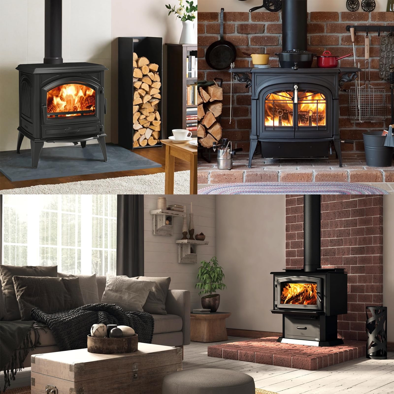 Hearth Wood Stove Catalytic Combustor 6x2 in. Ceramic Converter for Longer Burns