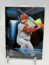 2026 Topps Chrome Black Jimmy Crooks RC Blue Refractor /150 (G155)