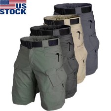 Tactical Mens Cargo Shorts Waterproof Outdoor Hiking Fishing Track Summer Shorts
