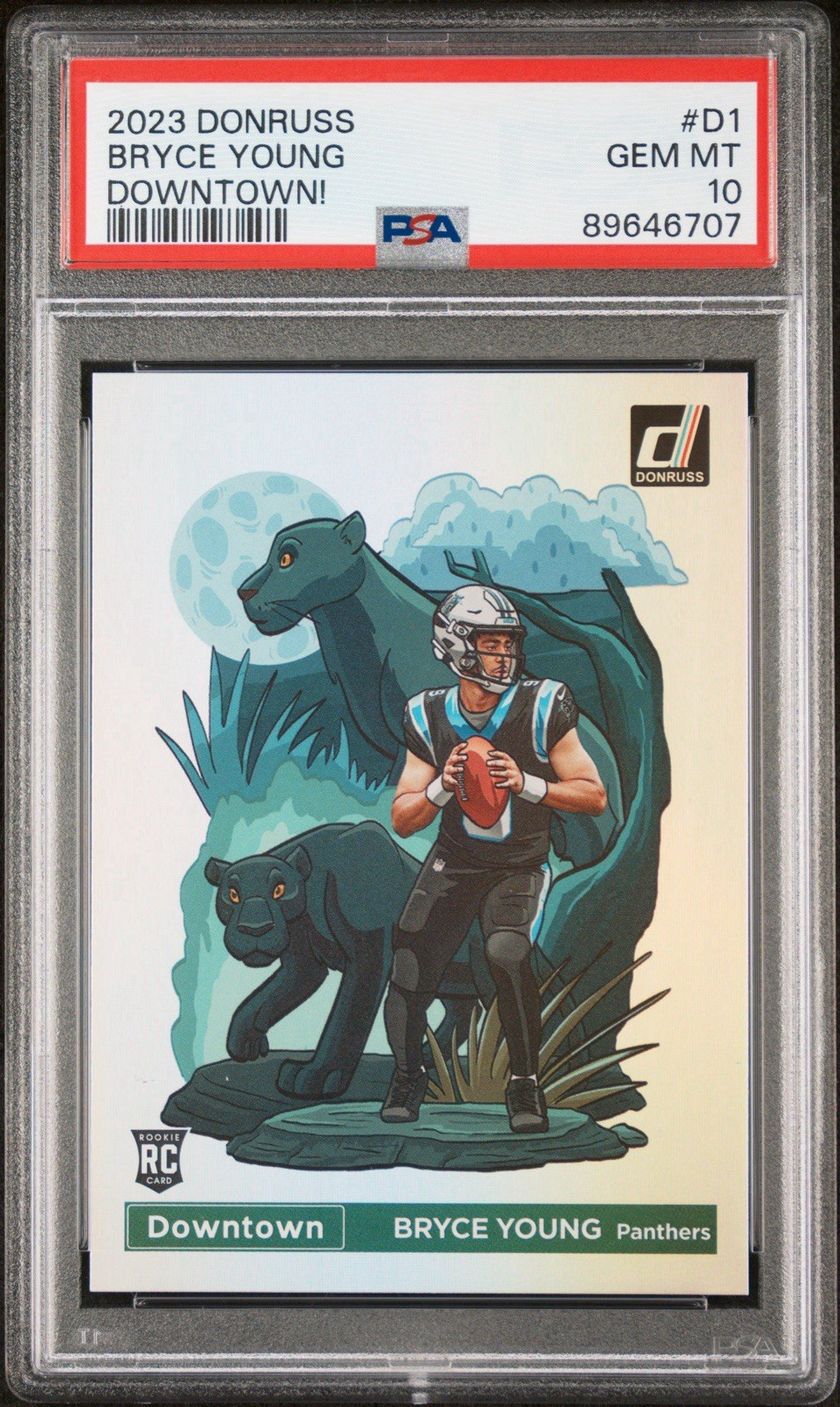 2023 Donruss Bryce Young Downtown! #D1 (RC) PSA 10