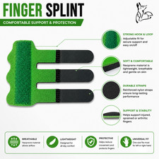 Trigger Finger Brace Splint Straightener Support Protector Corrector Green