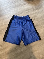 Vintage Y2K Nike Basketball Shorts Shimmer Blue With Black Size Small