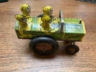Vtg 1940s Marx Jumpin Jeep Tin Litho Wind-Up Army Vehicle