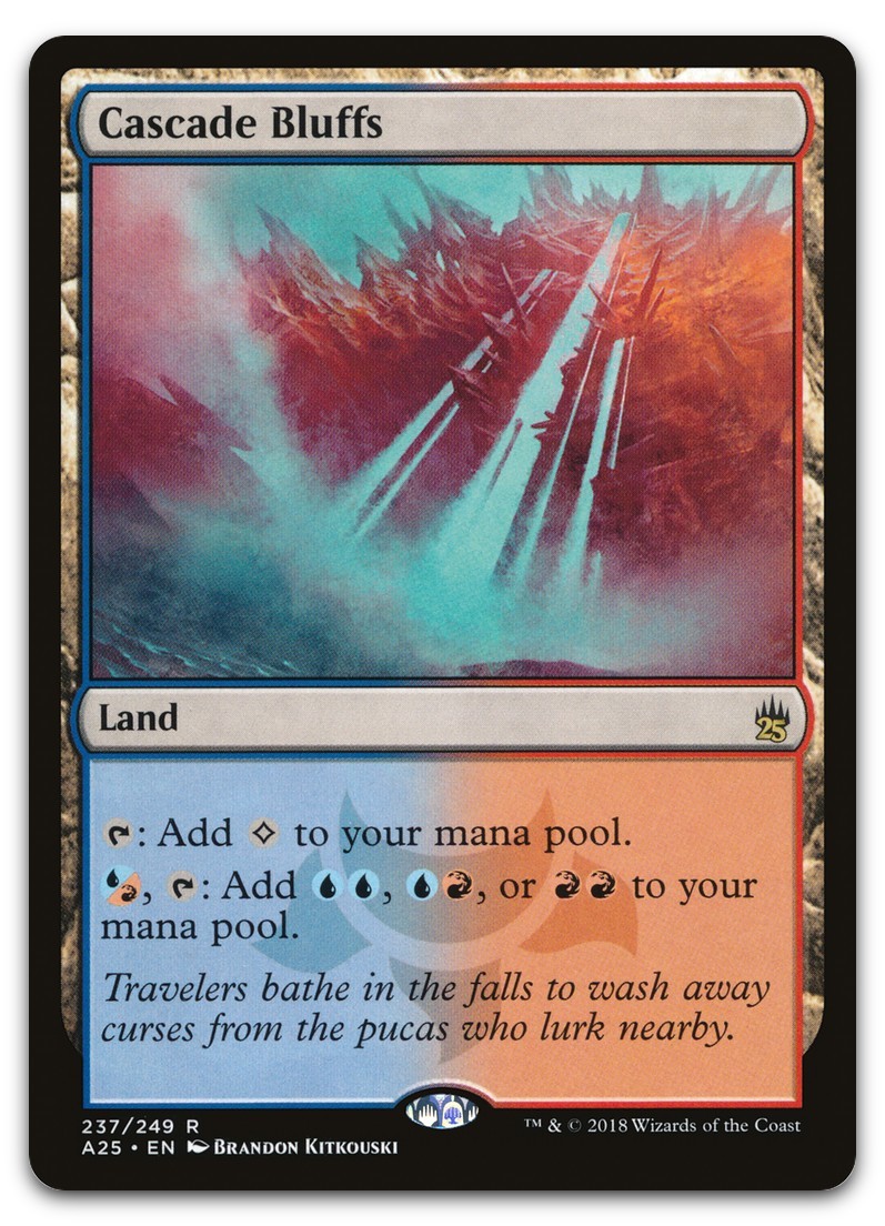 Cascade Bluffs #237 (LP) Masters 25 A25 Magic MTG