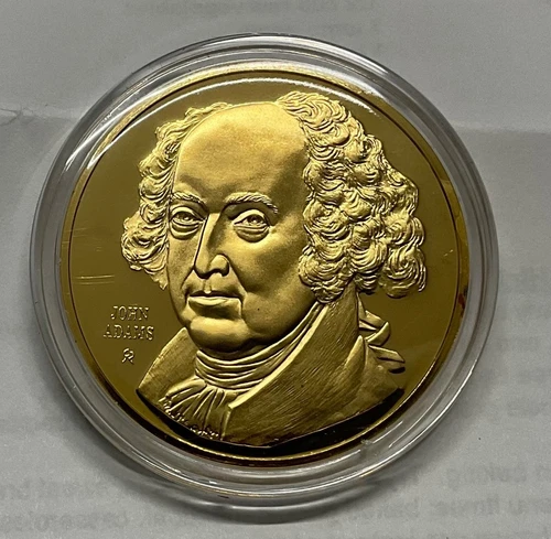 1973 FM STERLING SILVER 41 GRAM PROOF PRESIDENTIAL COIN = 1.2 OZ ASW = ADAMS