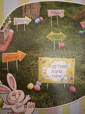 Delightful Easter Egg Hunt Kit With Signs by Easter Unlimited: Discontinued Item