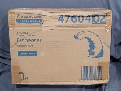 Kimberly-Clark Soap Dispenser Electronic Touchless Counter Mount Chrome 47604