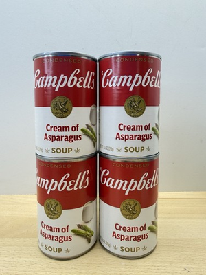 #ad Condensed Cream of Asparagus Soup 10.5 oz 4 Cans exp 12 2026 $44.00