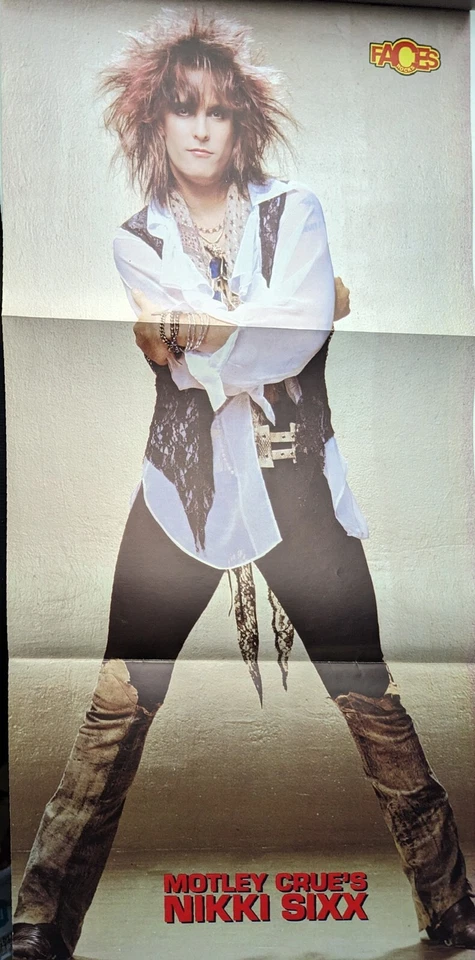 Faces Rocks Magazine July-Aug 1987 Bon Jovi, Motley Crue, Manowar, Poison, KISS  - Image 4 of 4