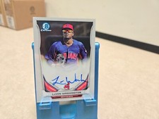 2014 Bowman Chrome Levon Washington Auto! Indians Prospect Rookie RC