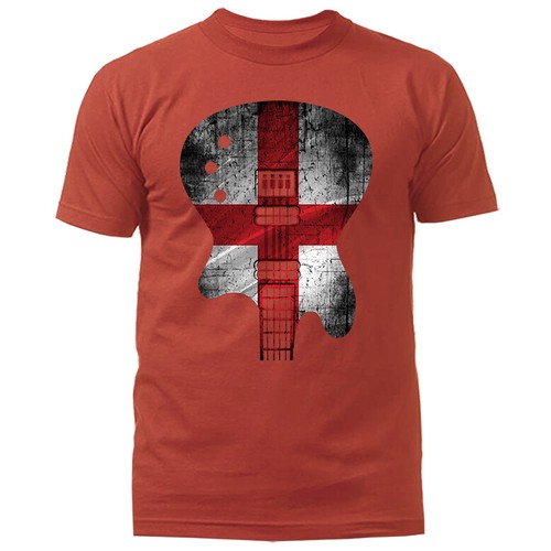 Camiseta gráfica Guitar Body Flag England Music Band - Imagen 14 de 17