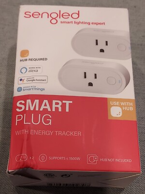 Sengled Smart Plug, (2 pack) Hub Required SmartThings/Amazon Echo/ZigBee
